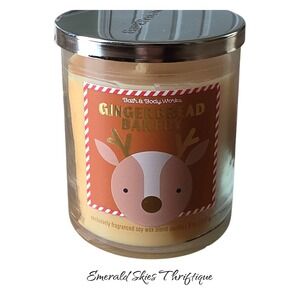 NEW Gingerbread Bakery 30-50 hours Single Wick Candle 8 oz B&BW free ship